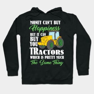 Funny Farmer designs I Tractor Happiness Gift Hoodie